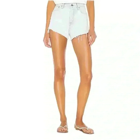 GRLFRND “Cindy” Distressed Jean Shorts In Love Buzz Wash Size 24 EUC! - Picture 4 of 10